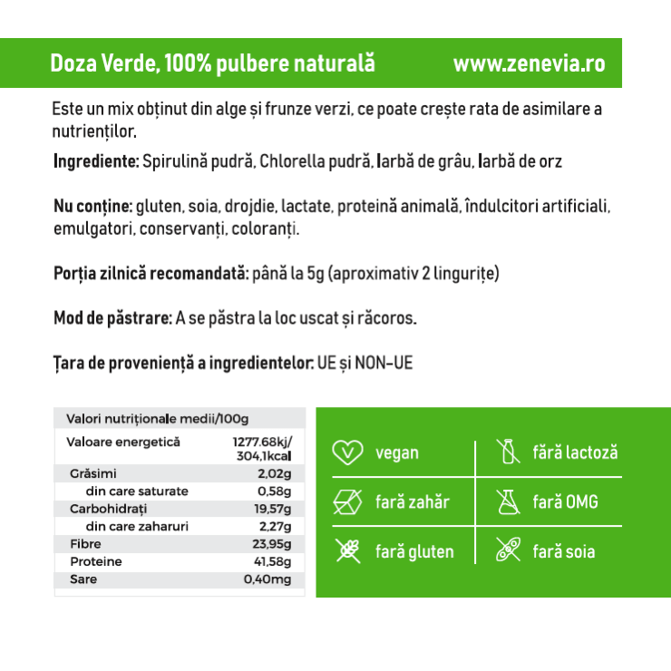 Doza Verde - 250g mix superalimente ecologice