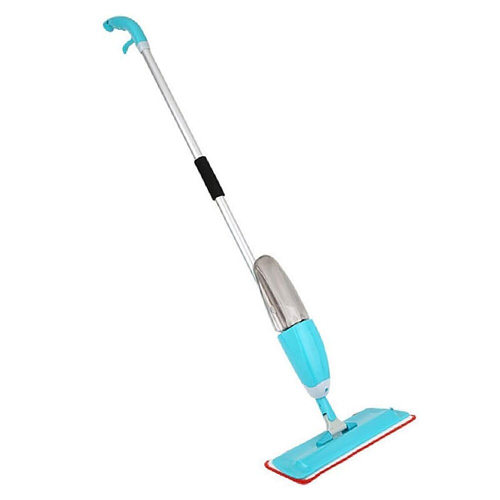 Mop Plat cu Spray Pulverizator, Rezervor Detașabil 400ml și Laveta Reutilizabilă