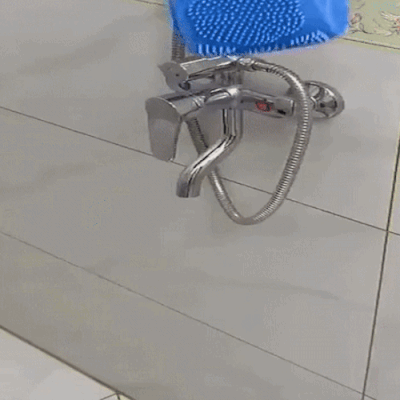 Perie de Baie din Silicon cu Mânere